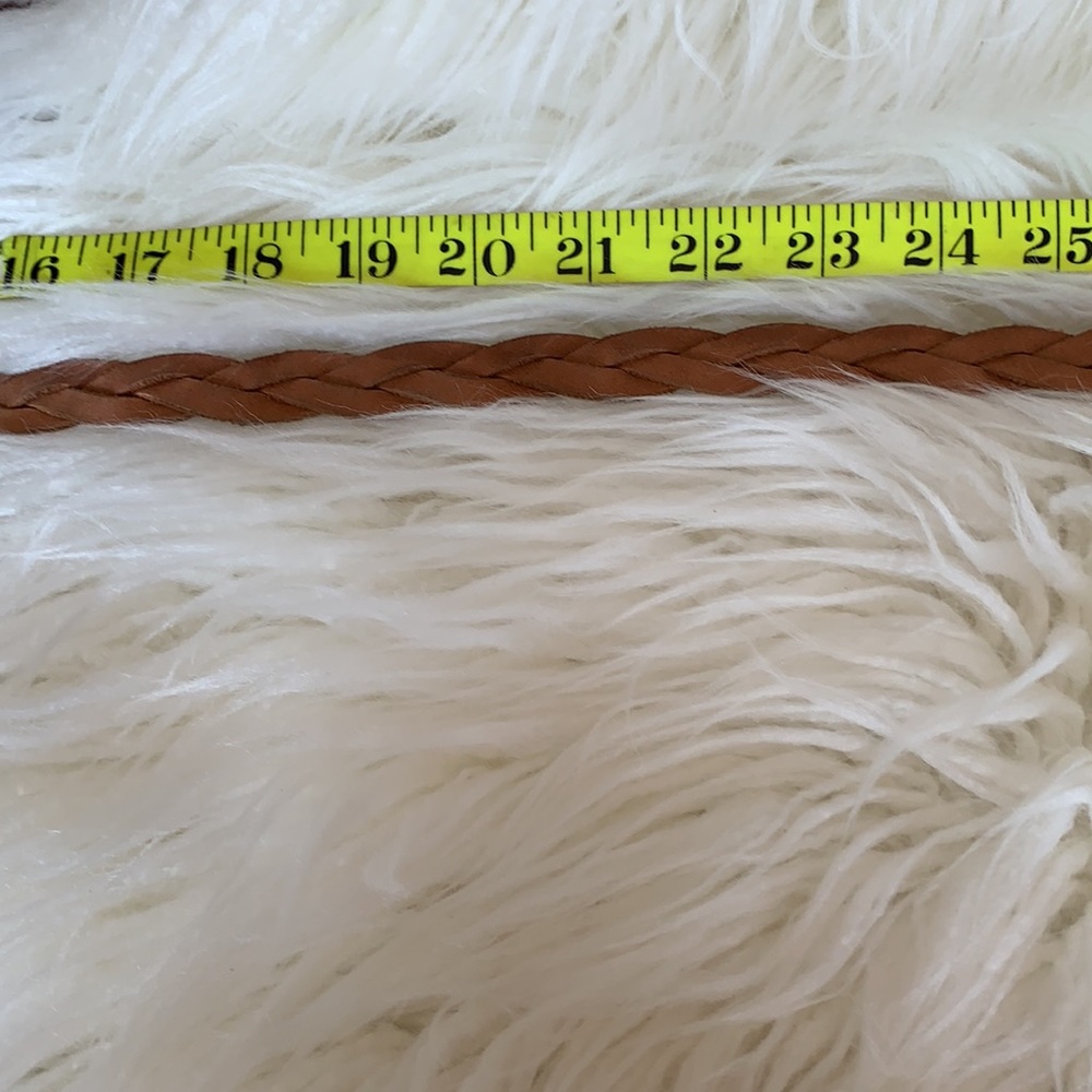 🌼VICTORIAS SECRET PINK BRAIDED LEATHER BELT🌼 - Picture 6 of 9